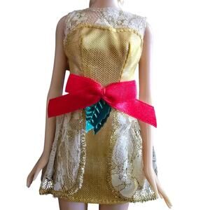 Vintage 1995 Mattel Barbie Christmas Fashion Vintage Dress